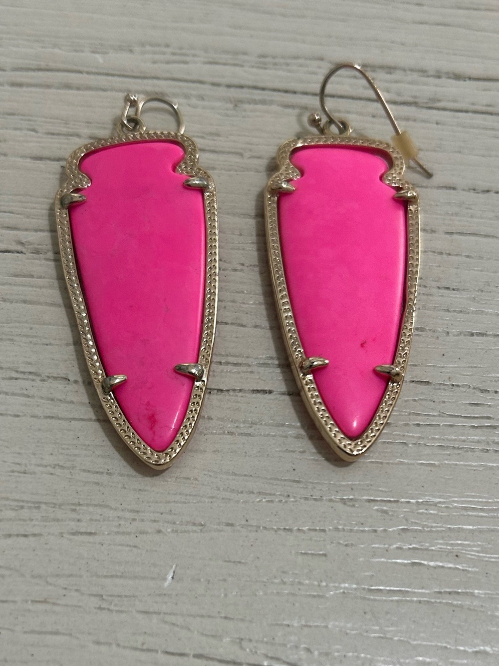 Kendra Scott Large Skylar Earrings Hot Pink Retired & Rare